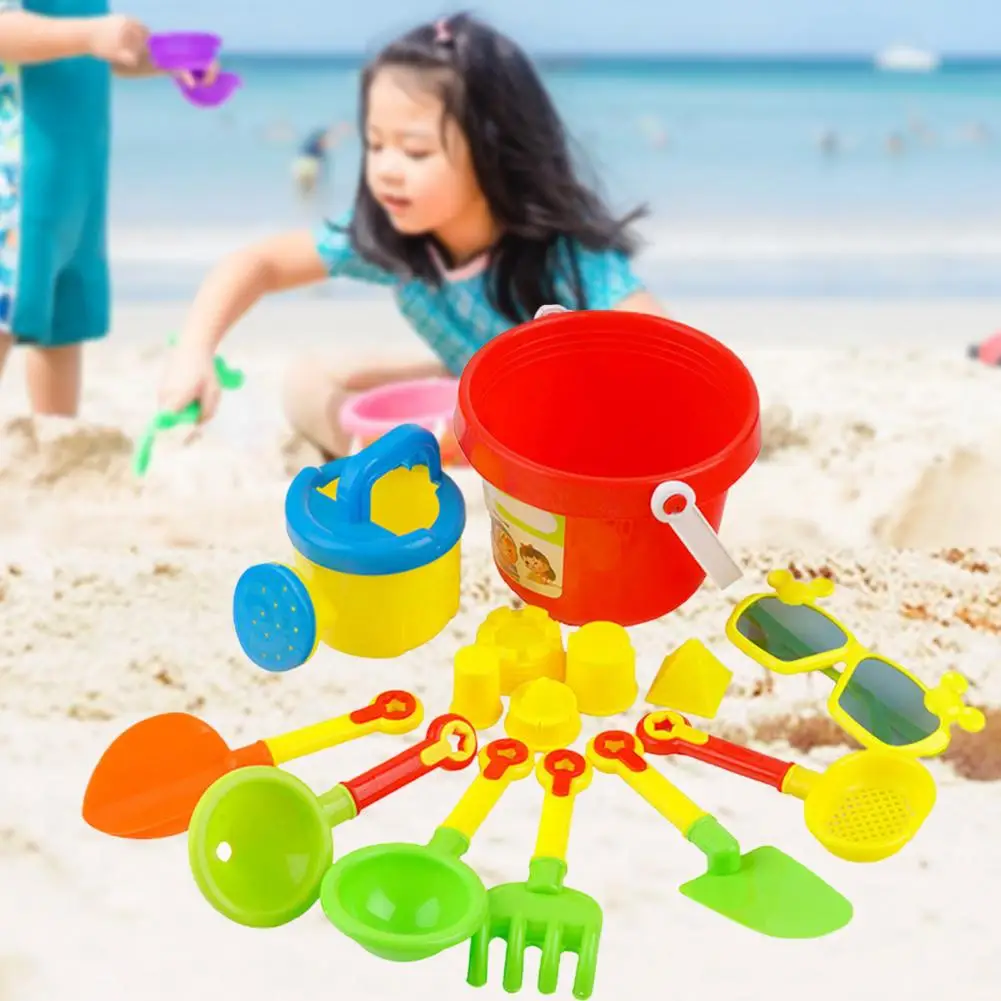 14Pcs/Set Sand Digging Tools with Mold Sprinkle Kettle Funnel Sieves Rake Hand-eye Coordination Spoon Baby Sand Toys with Bucket
14Pcs/Set Sand Digging Tools with Mold Sprinkle Kettle Funnel Sieves Rake Hand-eye Coordination Spoon Baby Sand Toys with Bucket