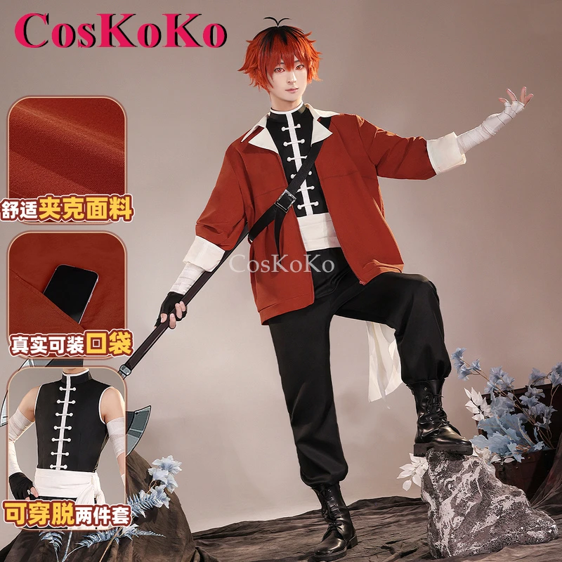 

CosKoKo Stark Cosplay Anime Frieren: Beyond Journey's End Costume Fashion Handsome Daily Outfit Halloween Role Play Clothing New