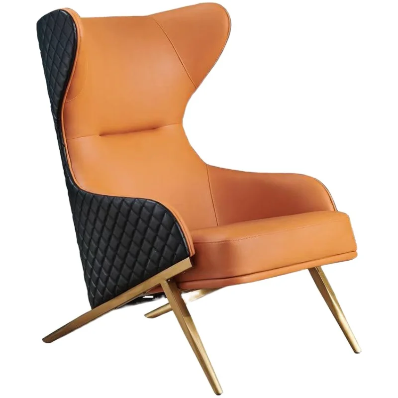 Nordic leather leisure chair American tiger chair simple single chair light luxury sofa chair living room lounge chair orange so
Nordic leather leisure chair American tiger chair simple single chair light luxury sofa chair living room lounge chair orange so