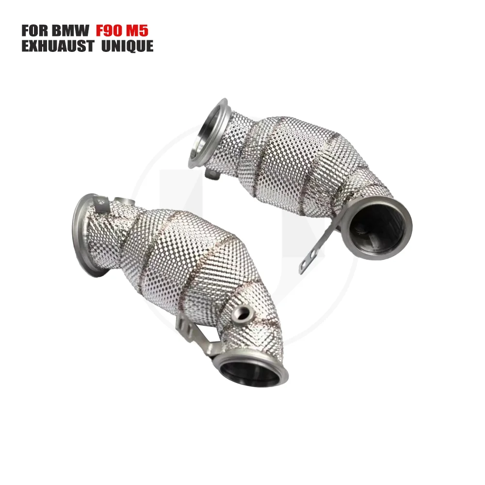 UNIQUE Car Accessories Exhaust Downpipe High Flow Performance for BMW F90 M5 4.4T 2018 With OPF Catalytic Converter
UNIQUE Car Accessories Exhaust Downpipe High Flow Performance for BMW F90 M5 4.4T 2018 With OPF Catalytic Converter
