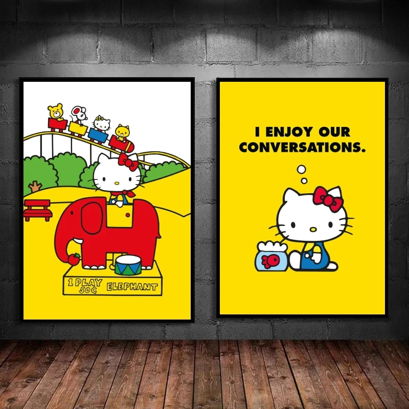 Japanese Anime Canvas Paintings hello kittys yellow Classic Picture Wall Decoration Poster Home Cuadros Best Gift Decorative
Japanese Anime Canvas Paintings hello kittys yellow Classic Picture Wall Decoration Poster Home Cuadros Best Gift Decorative
