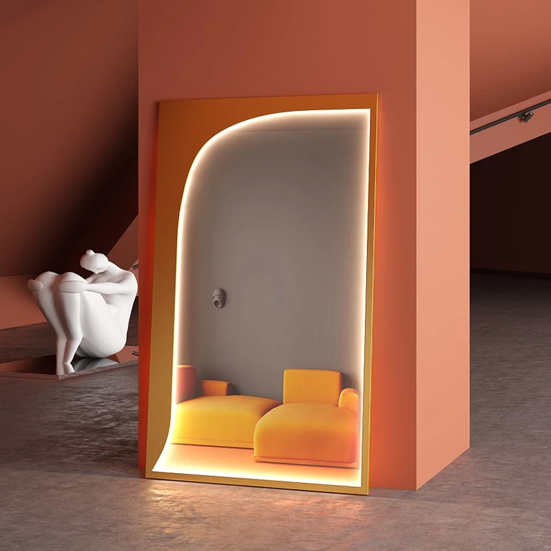 Full Body Aesthetic Maiden Makeup Mirror Led Light Art Cute Table Standing Mirror Decorative Bedroom Big Pink Espejos Room Decor
Full Body Aesthetic Maiden Makeup Mirror Led Light Art Cute Table Standing Mirror Decorative Bedroom Big Pink Espejos Room Decor