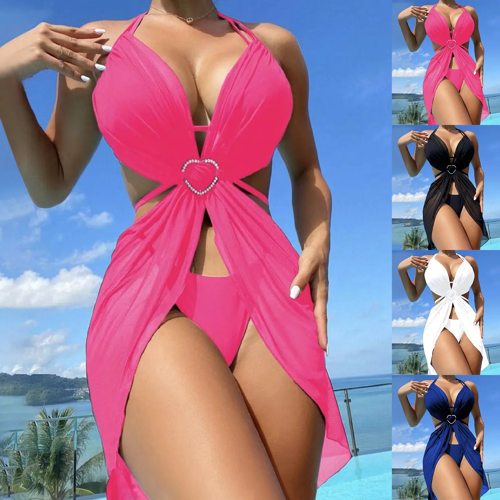 Swimwear Long Skirt New Foreign Trade Bikini Three Piece Set Women's Swimsuit Bikini Split Swimsuit Set Skirt Suit 4x
Swimwear Long Skirt New Foreign Trade Bikini Three Piece Set Women's Swimsuit Bikini Split Swimsuit Set Skirt Suit 4x