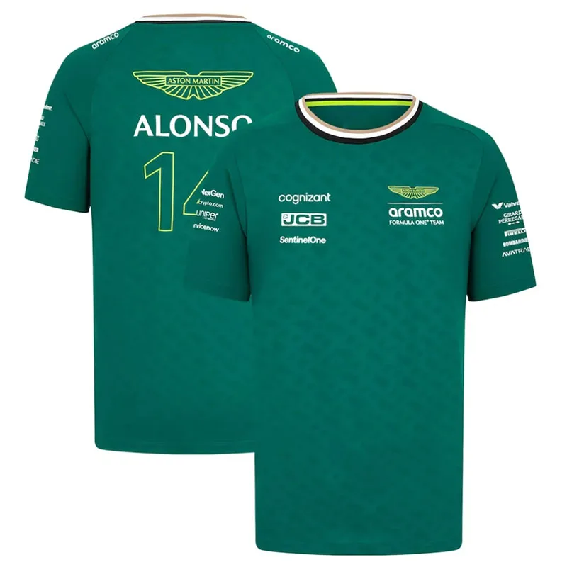 

2024 New Aston Martin Amis Cognizant F1 Lance Stroll Team Driver T-shirt High quality 3D printed men's Alonso casual top