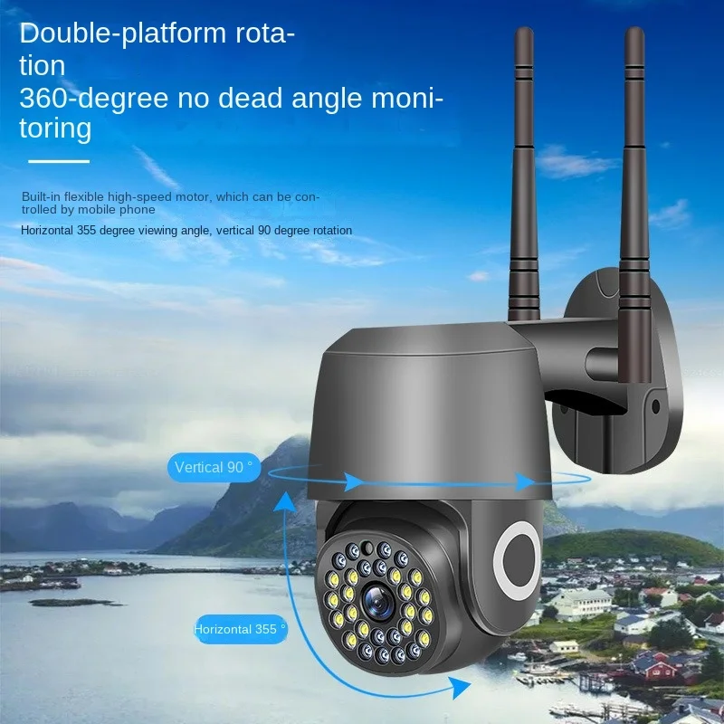 Wireless High-definition Network WiFi Ball Machine Camera Outdoor Waterproof All Black 28 Lights Remote Mobile Phone Monitoring
Wireless High-definition Network WiFi Ball Machine Camera Outdoor Waterproof All Black 28 Lights Remote Mobile Phone Monitoring
