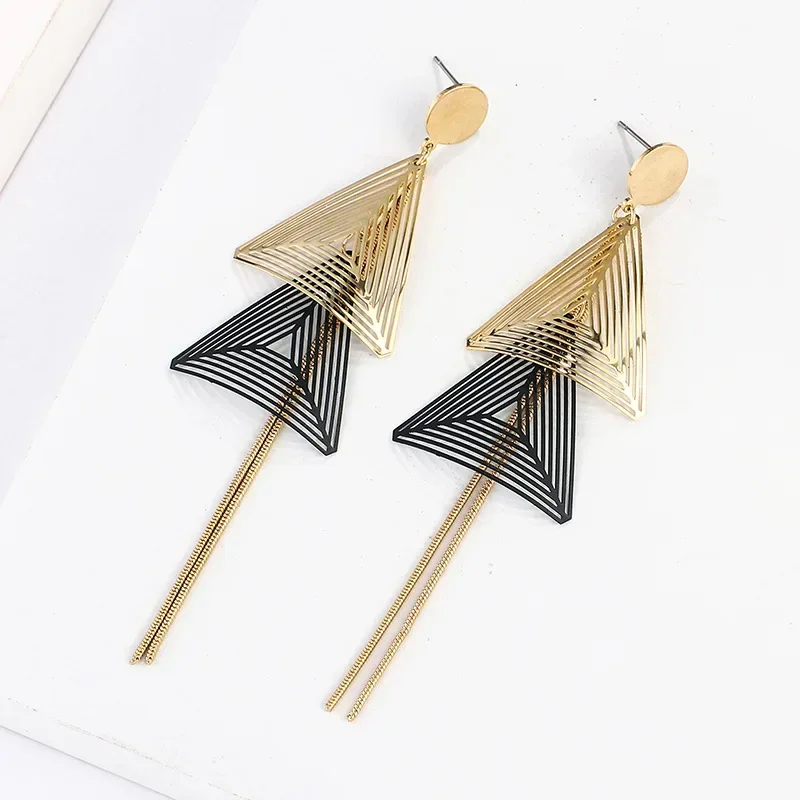Green Triangle Earrings For Women Exaggerated Long Tassel Dangle Earrings Pendant Gift Jewelry Accessories
Green Triangle Earrings For Women Exaggerated Long Tassel Dangle Earrings Pendant Gift Jewelry Accessories
