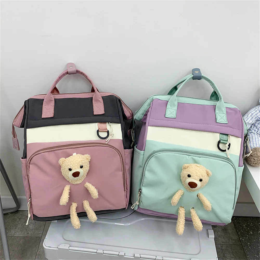 Multifunction Casual Backpack Cute Bear Female Student College School Bag Large Capacity Rucksack Harajuku Shoulder Bag
Multifunction Casual Backpack Cute Bear Female Student College School Bag Large Capacity Rucksack Harajuku Shoulder Bag