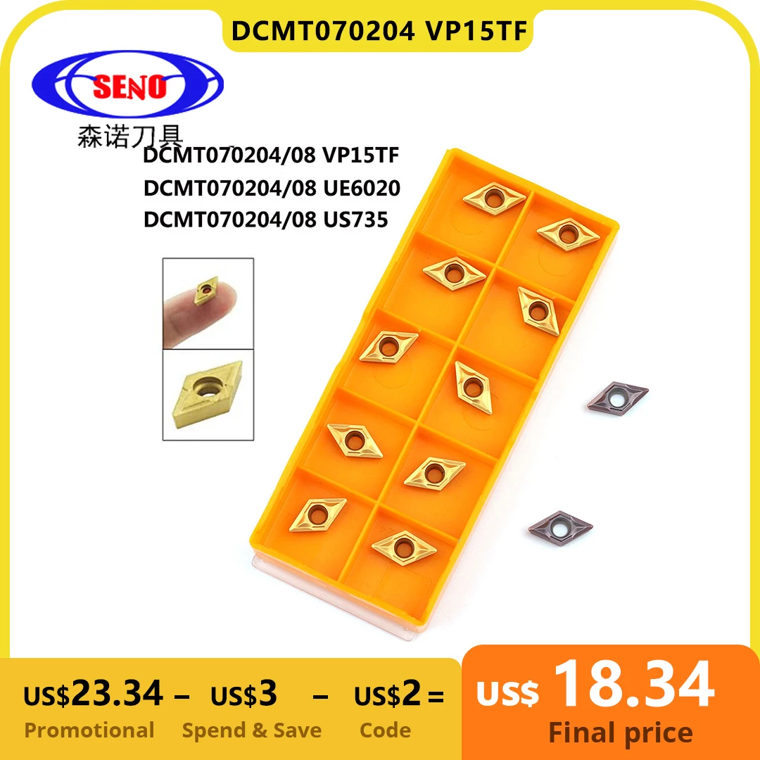 SENO Cutter Mill CCMT060204 DCMT070204 VP15TF UE6020 US735 CNC Internal Tungsten Insert Carbide Turning Tool Milling Tool Lathe
SENO Cutter Mill CCMT060204 DCMT070204 VP15TF UE6020 US735 CNC Internal Tungsten Insert Carbide Turning Tool Milling Tool Lathe