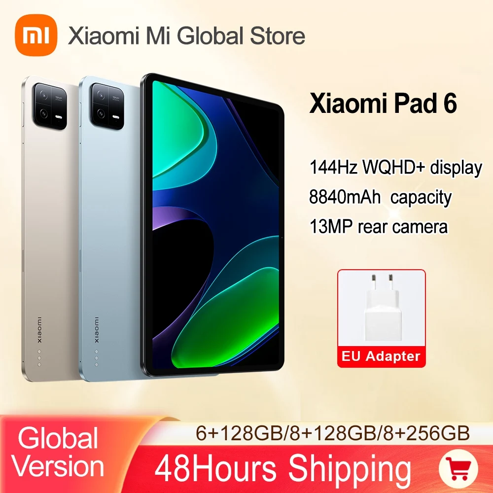 Global Version Xiaomi Pad 6 128GB/256GB Tablet Snapdragon 870 Processor 144Hz 11 Inch Screen 8840mAh Battery 33W Fast Charge
Global Version Xiaomi Pad 6 128GB/256GB Tablet Snapdragon 870 Processor 144Hz 11 Inch Screen 8840mAh Battery 33W Fast Charge