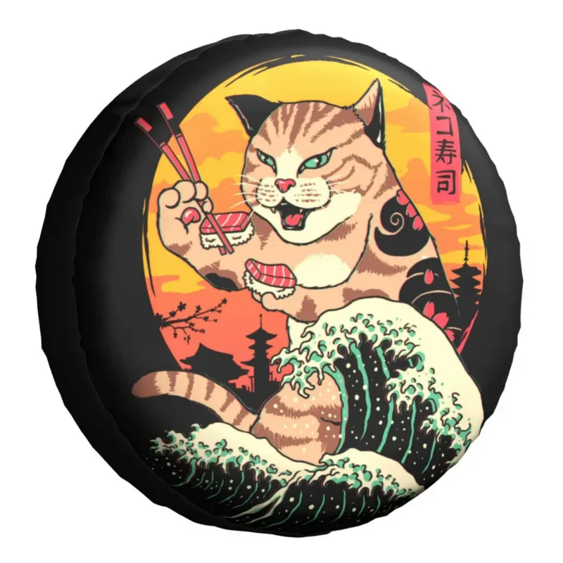 Запасная крышка для шин Neko для Prado Wrangler Jeep RV SUV Trailer Japan Retrowave Feline Cat, Защитные чехлы для автомобильных колес
Запасная крышка для шин Neko для Prado Wrangler Jeep RV SUV Trailer Japan Retrowave Feline Cat, Защитные чехлы для автомобильных колес