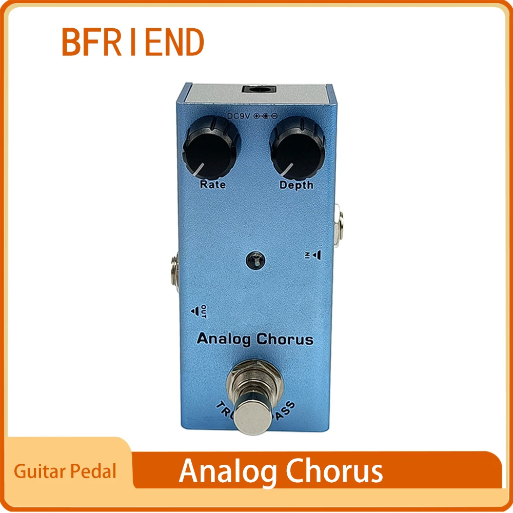 Electric Guitar Analog Chorus Pedal Rate/Depth Knob Effect Pedal Mini Single Type DC 9V True Bypass
Electric Guitar Analog Chorus Pedal Rate/Depth Knob Effect Pedal Mini Single Type DC 9V True Bypass