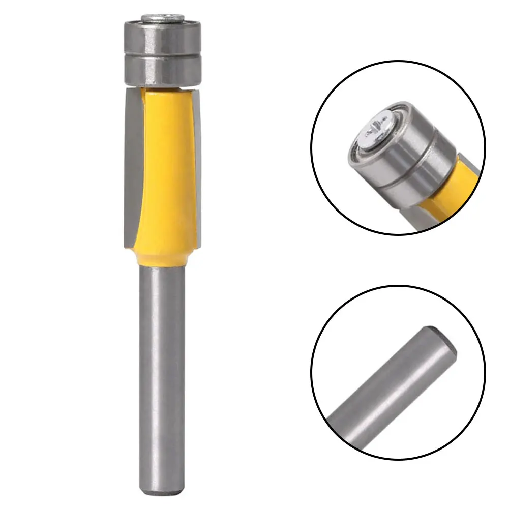 6mm Shank Carbide Straight Flush Router Bit Trimming Double Bearings Milling Cutter Router Bits For Woodwork Tool
6mm Shank Carbide Straight Flush Router Bit Trimming Double Bearings Milling Cutter Router Bits For Woodwork Tool