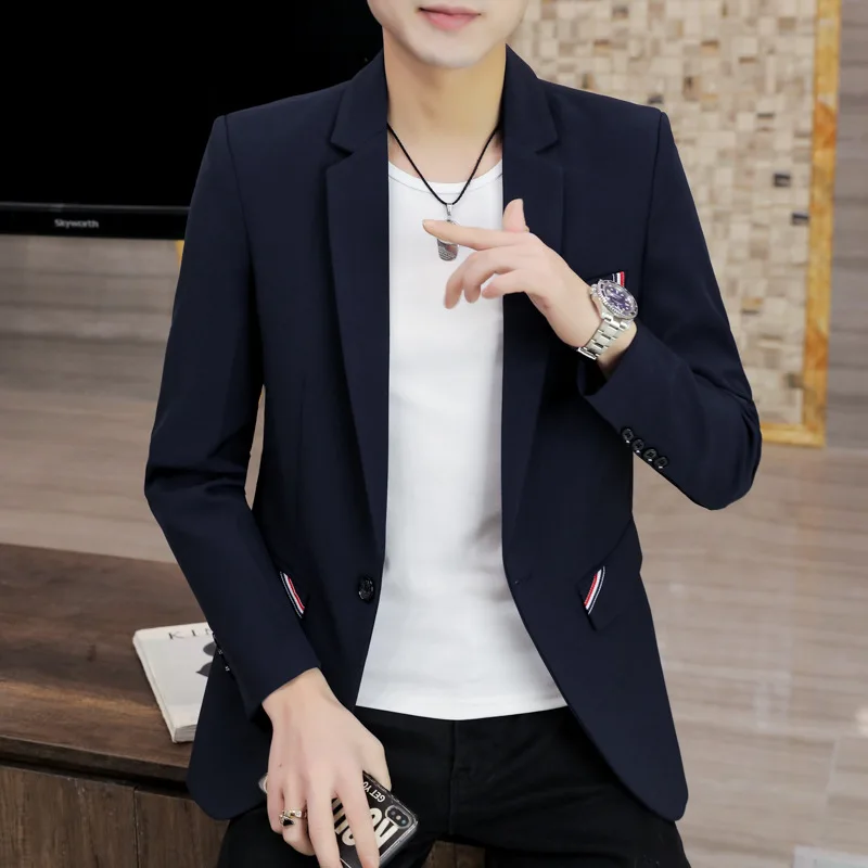 2022 Fashion Trend Men's Suit Casual Suit Coat Youth Korean Version Slim Trend Man Single Piece Small Suit Mens Blazer Jacket
2022 Fashion Trend Men's Suit Casual Suit Coat Youth Korean Version Slim Trend Man Single Piece Small Suit Mens Blazer Jacket