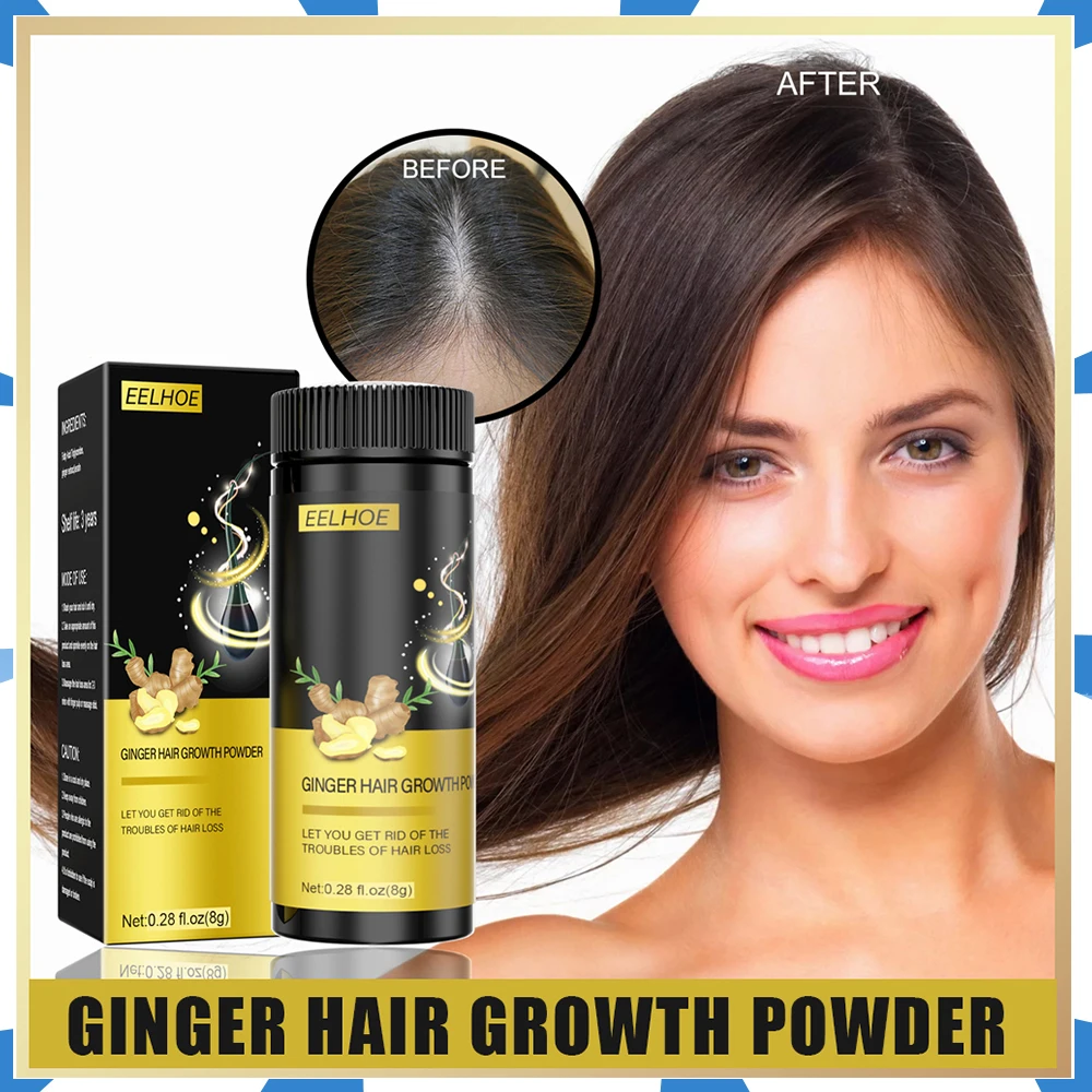 

Ginger Hair Growth Powder Nourishes and Strengthens Anti-Breakage Promotes Metabolism Blood Circulation Thicken