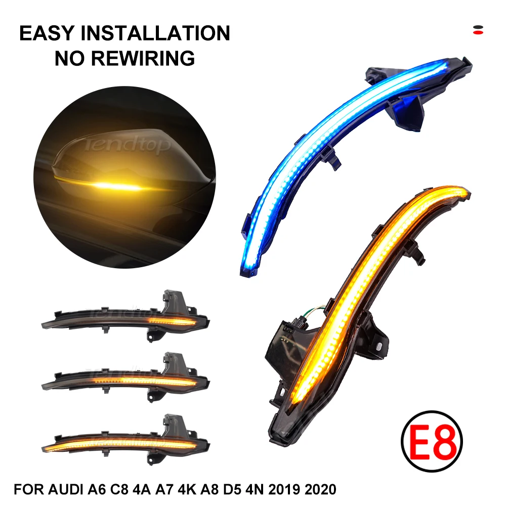 2pcs Dynamic LED Turn Signals Light Side Rearview Mirror Blinker Sequential Indicator For Audi A6 C8 4A A7 4K A8 D5 4N 2019 2020
2pcs Dynamic LED Turn Signals Light Side Rearview Mirror Blinker Sequential Indicator For Audi A6 C8 4A A7 4K A8 D5 4N 2019 2020