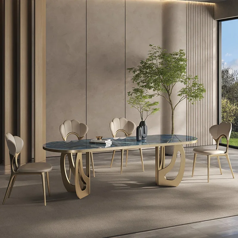 Kitcjen Set 6 People Desk Legs Metal Marble Dining Table Coffee Multifunctional Mesa Comedor Home Furniture
Kitcjen Set 6 People Desk Legs Metal Marble Dining Table Coffee Multifunctional Mesa Comedor Home Furniture