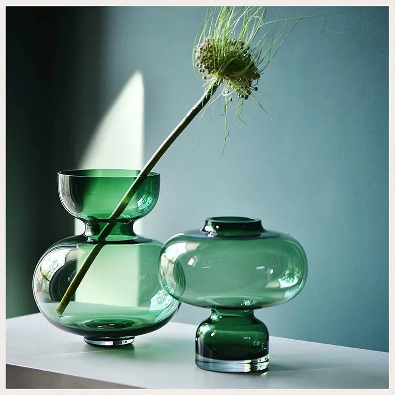 

Прозрачная стеклянная ваза в форме тыквы, современная простая Свадебная домашняя гостиная, настольное украшение, ваза для гидропоники, поделки, цветочный горшок