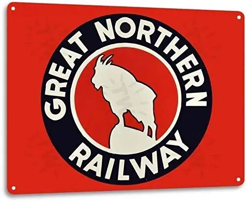 Great Northern Railway Logo Train Railroad Retro Wall Art Decor Metal Tin Sign 8X12In
Great Northern Railway Logo Train Railroad Retro Wall Art Decor Metal Tin Sign 8X12In