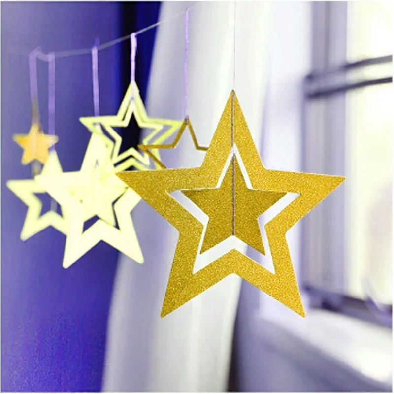 7pcs/set 2022 New Year Rose Gold Star Paper Garland Champagne Christmas New Year Party Wedding Celebration Sparkle Decoration
7pcs/set 2022 New Year Rose Gold Star Paper Garland Champagne Christmas New Year Party Wedding Celebration Sparkle Decoration