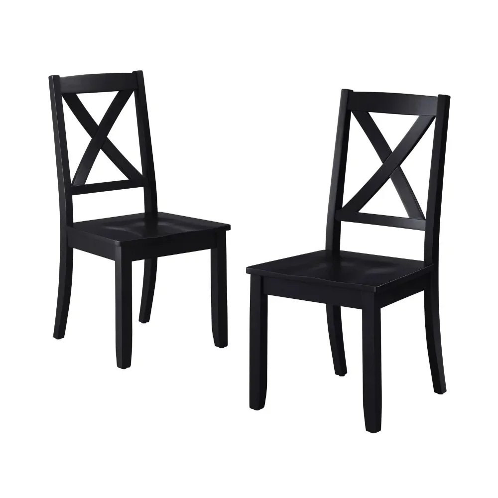 

Кресло Maddox пересечение обеденных стульев набор обеденного стола 4 стула набор из 2 черных мебели шезлонг стол кормушка барные стулья