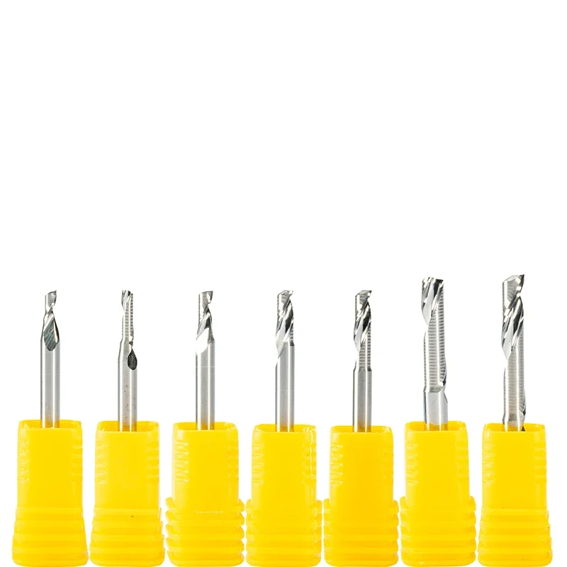 2pcs SHK 3.175/4/6/8/10/12mm One Flute Milling cutters for Aluminum CNC Tools Solid Carbide aluminum composite panels cutting
2pcs SHK 3.175/4/6/8/10/12mm One Flute Milling cutters for Aluminum CNC Tools Solid Carbide aluminum composite panels cutting