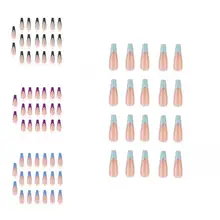 Minimalistic 20Pcs Modern French Coffin Fake Nail Smooth Surface Nail Art Patch Fadeless for Birthday 
Minimalistic 20Pcs Modern French Coffin Fake Nail Smooth Surface Nail Art Patch Fadeless for Birthday