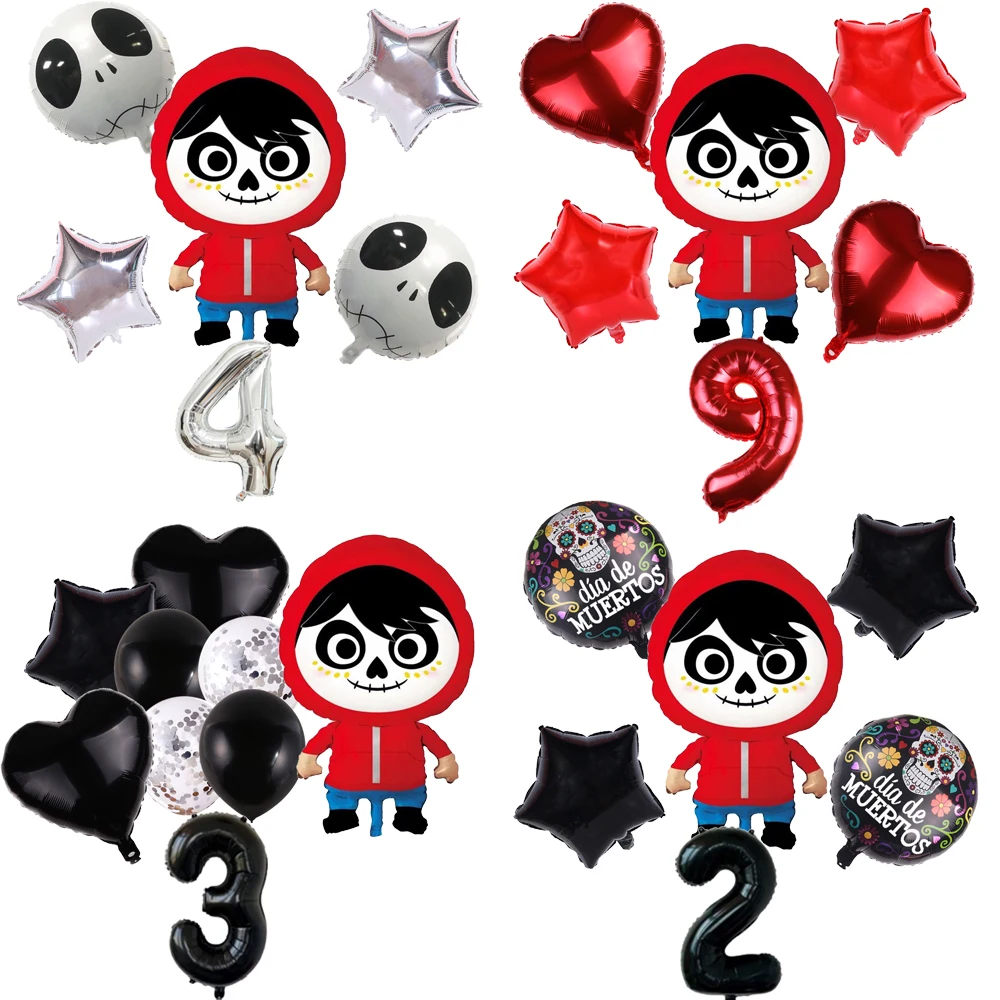 Cartoon Disney Mexico Day Dead Coco Halloween Birthday Party Decoration Latex Aluminum Digital Balloon Set Baby Shower Boy Gift
Cartoon Disney Mexico Day Dead Coco Halloween Birthday Party Decoration Latex Aluminum Digital Balloon Set Baby Shower Boy Gift