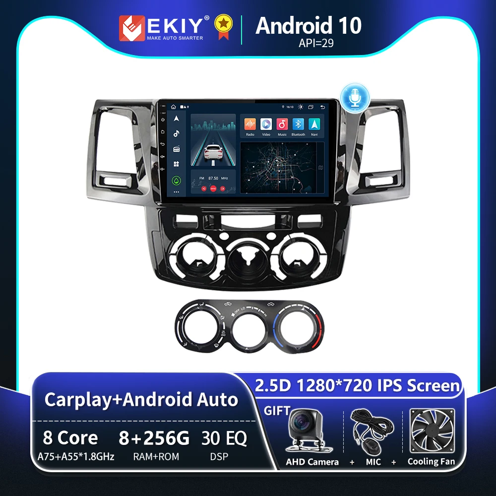 EKIY T8 For Toyota Fortuner HILUX Revo Vigo 2007-2015 Car Radio Multimedia Video Player Autoradio Navigation GPS Android 10 2din
EKIY T8 For Toyota Fortuner HILUX Revo Vigo 2007-2015 Car Radio Multimedia Video Player Autoradio Navigation GPS Android 10 2din