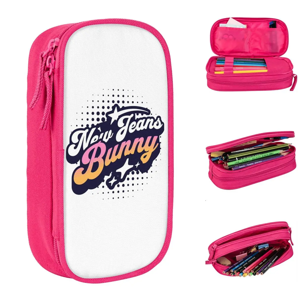 Пенал большой емкости для джинсов Newjeans Bunny Kpop Idol Merch, двухслойная сумка для карандашей, женская сумка для макияжа, подарок
Пенал большой емкости для джинсов Newjeans Bunny Kpop Idol Merch, двухслойная сумка для карандашей, женская сумка для макияжа, подарок