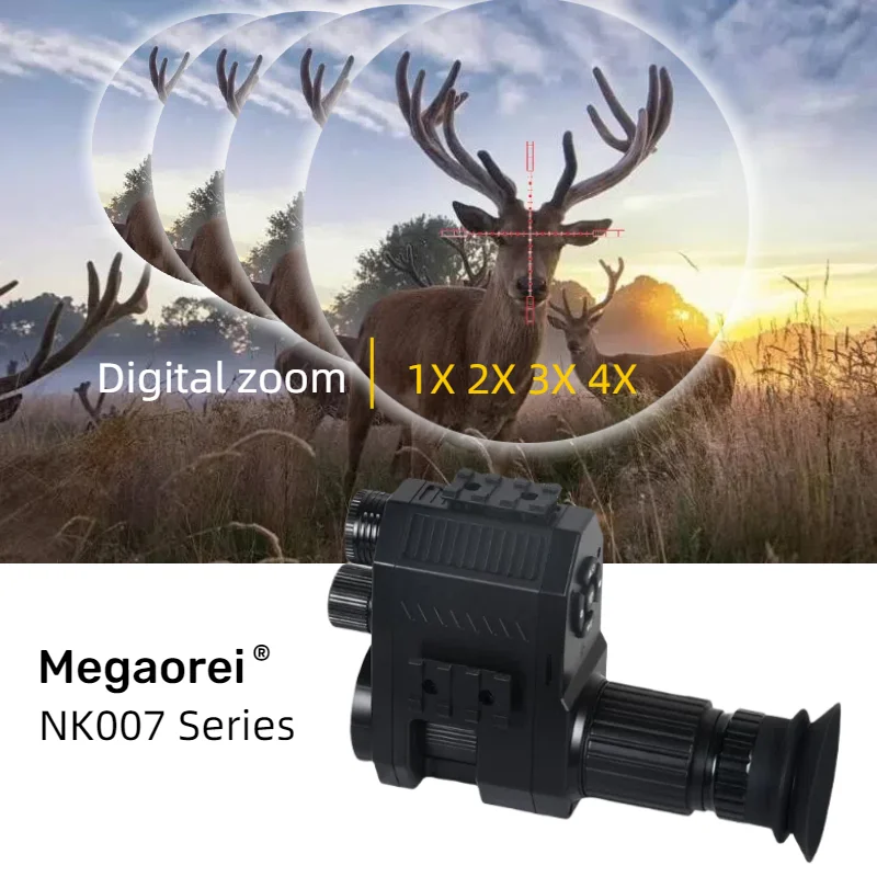 

Megaorei NK007 Digital Night Vision Scope Monocular Infrared Camcorder Photo Video Recording Multiple Language for hunting