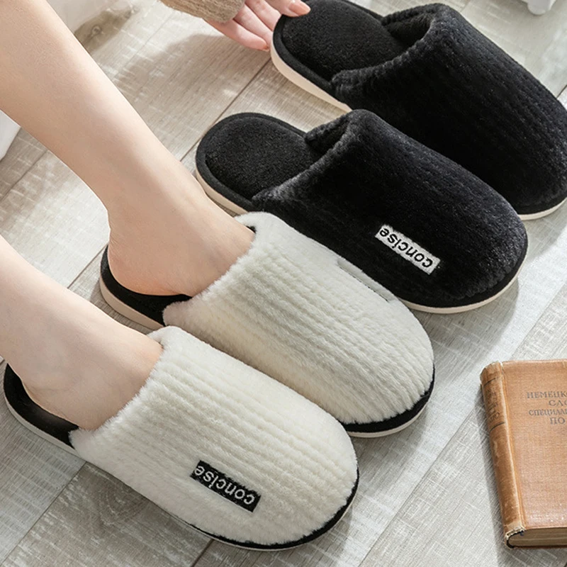 Indoor Slippers Women Men Autumn Winter Thick Sole House Rabbit hair Shoes Couples Home Non-Slip Men'S Cotton Slippers TG01
Indoor Slippers Women Men Autumn Winter Thick Sole House Rabbit hair Shoes Couples Home Non-Slip Men'S Cotton Slippers TG01