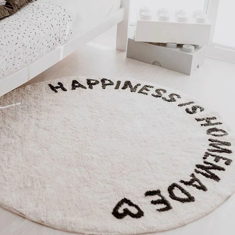 INS Korean Bedroom Imitation Cashmere Carpet Children's Room Circular Letter Carpet, Fluffy mat, Cute Bedroom Room Area Rug
INS Korean Bedroom Imitation Cashmere Carpet Children's Room Circular Letter Carpet, Fluffy mat, Cute Bedroom Room Area Rug