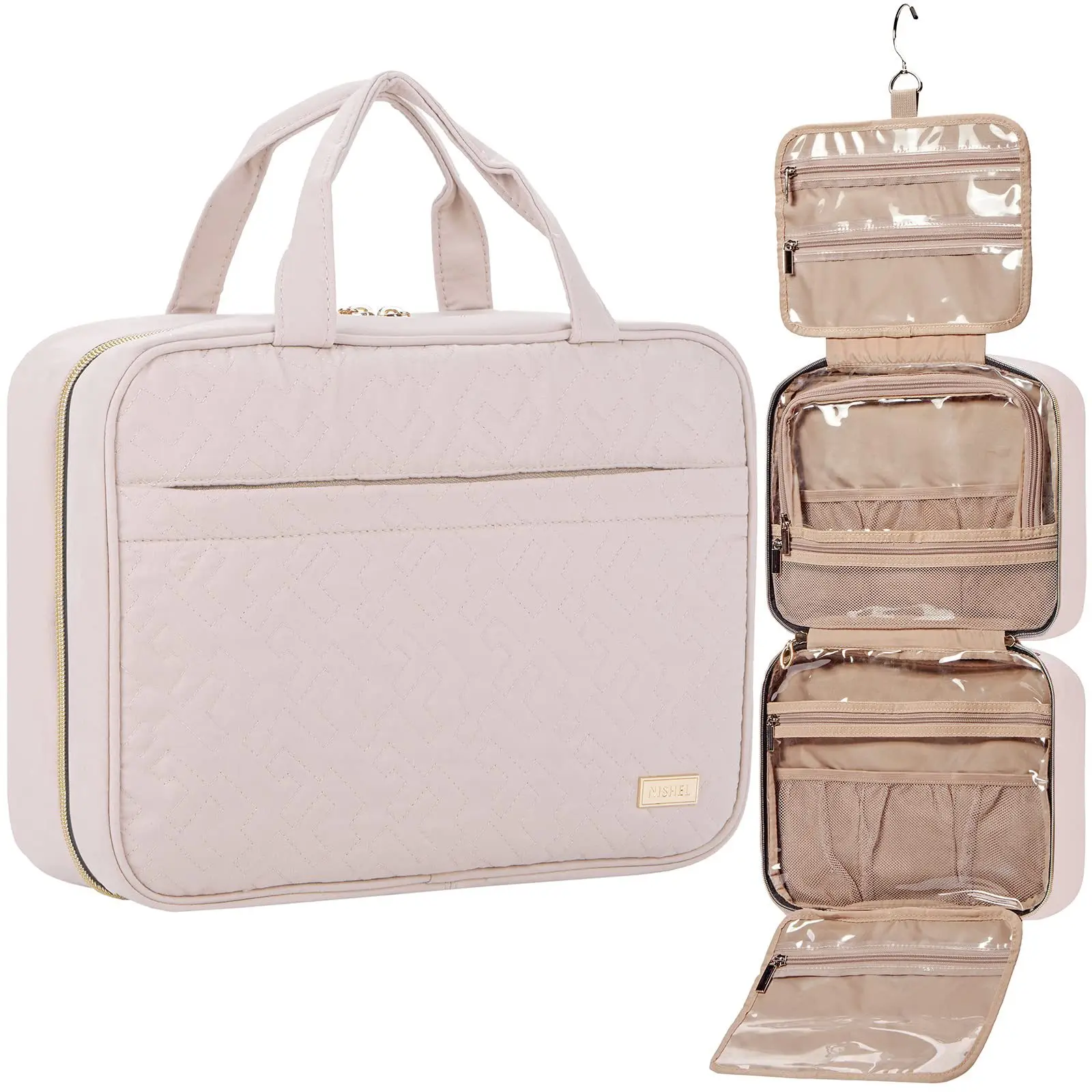 High Quality Women Cosmetic Bag Travel Makeup Bag Toiletries Organizer Bathroom Waterproof Wash Hook Bag Neceser Hanging Storage
High Quality Women Cosmetic Bag Travel Makeup Bag Toiletries Organizer Bathroom Waterproof Wash Hook Bag Neceser Hanging Storage