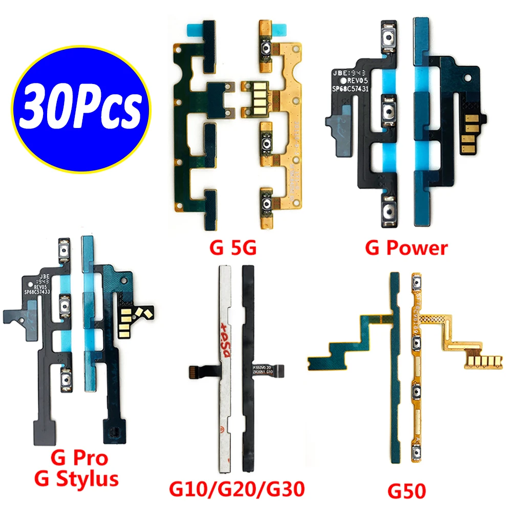 30Pcs,Power Switch On/Off Button Volume Key Button Cable For Moto G41 G51 5G G10 G20 G30 G50 G100 One 5G G Power Pro Stylus
30Pcs,Power Switch On/Off Button Volume Key Button Cable For Moto G41 G51 5G G10 G20 G30 G50 G100 One 5G G Power Pro Stylus