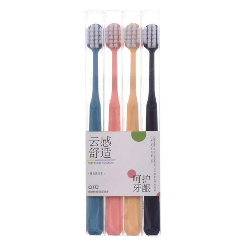 4Pcs Couple Toothbrush Adult Anti Bacterial Wide Head Soft Hair Toothbrush Deep Cleaning Hygiene Teeth Cleaning Brush
4Pcs Couple Toothbrush Adult Anti Bacterial Wide Head Soft Hair Toothbrush Deep Cleaning Hygiene Teeth Cleaning Brush