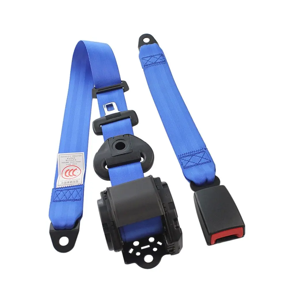 

Universal Blue 21mm 3 Point Car Seat Belts Safety Belt Extender Extension Buckle Adujstable Shoulder Seatbelt Fits Most Car Bus