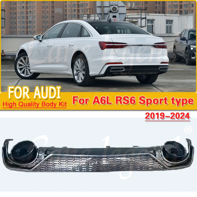 Высококачественный задний диффузор RS6 из углеродного волокна для Audi A6 A6L 2019-2024, бампер, спойлер, защитная пластина, бампер
Высококачественный задний диффузор RS6 из углеродного волокна для Audi A6 A6L 2019-2024, бампер, спойлер, защитная пластина, бампер