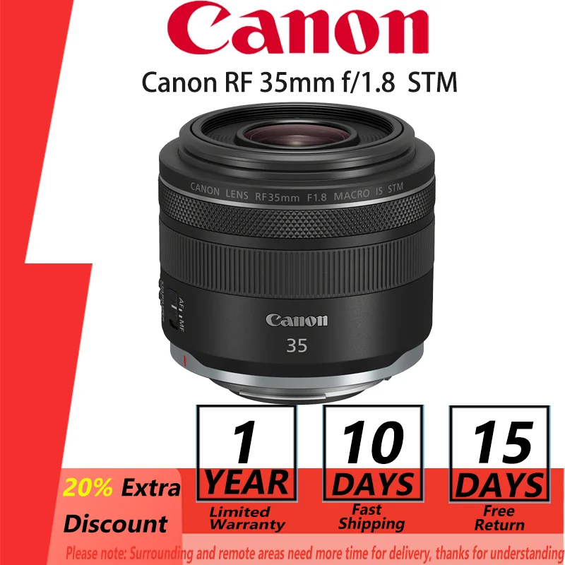 

Canon RF35mm F1.8 IS Macro STM Полнокадровый широкоугольный объектив для беззеркальной камеры Canon EOS RP R R10 R7 R6 R5 RF35 RF 35 35 мм 1,8