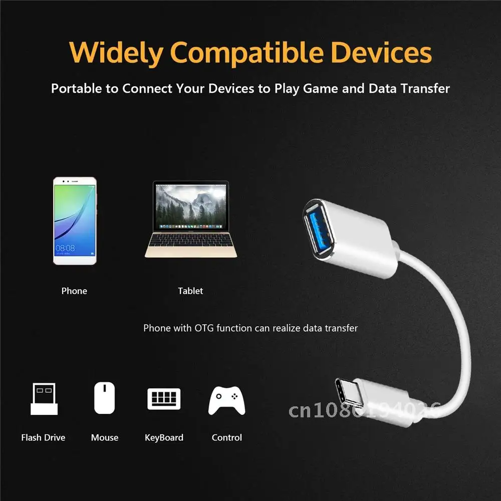 Type-C OTG Adapter Cable USB Adapter 16CM USB 3.1 Type C Male To USB 2.0 A Female OTG Data Cord Adapter 
Type-C OTG Adapter Cable USB Adapter 16CM USB 3.1 Type C Male To USB 2.0 A Female OTG Data Cord Adapter