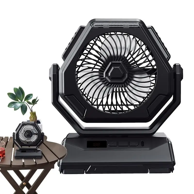 

Camping Fans USB Rechargeable 6000mAh Quiet Tent Fan 3 Speeds Summer Cooling Fan For Outdoor Tents Travel household supplies