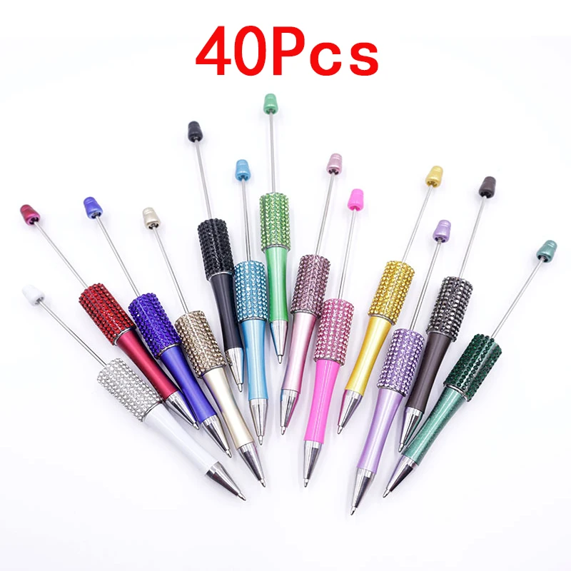 40pcs DIY Bead Pen Diamond Bead Ballpoint Pens Diamond Beadable Pens Handmade Bead Ball Pen
40pcs DIY Bead Pen Diamond Bead Ballpoint Pens Diamond Beadable Pens Handmade Bead Ball Pen