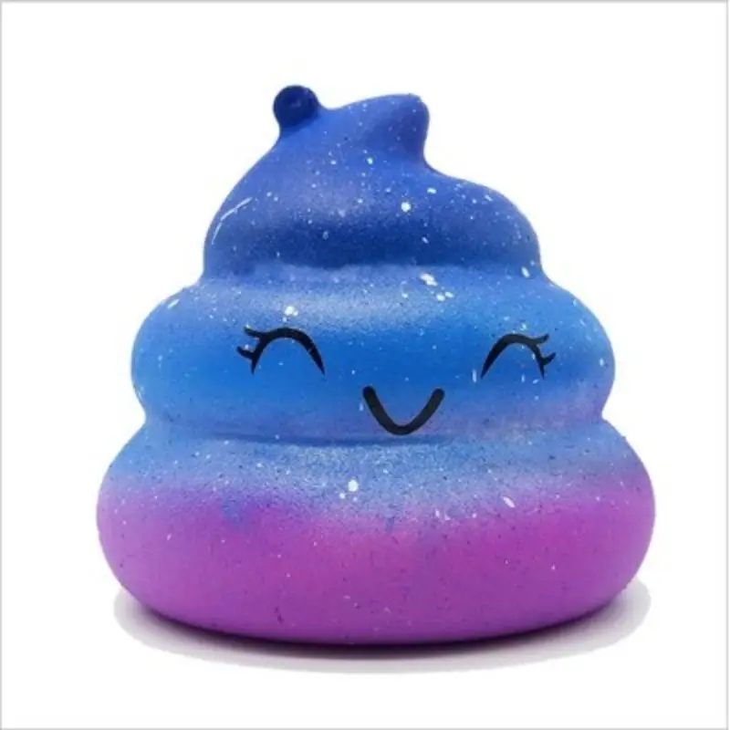 

7*7*6CM Exquisite Fun Galaxy Poo Soft Scented Squishy Squeeze Toys Antistress Funny Charm Slow Rising PU Stress Reliever Toy