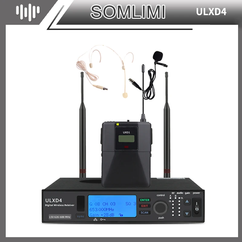 SOM ULXD4 bodypack Professional Wireless Microphone System Stage Performance Singing Large Party High Quality
SOM ULXD4 bodypack Professional Wireless Microphone System Stage Performance Singing Large Party High Quality