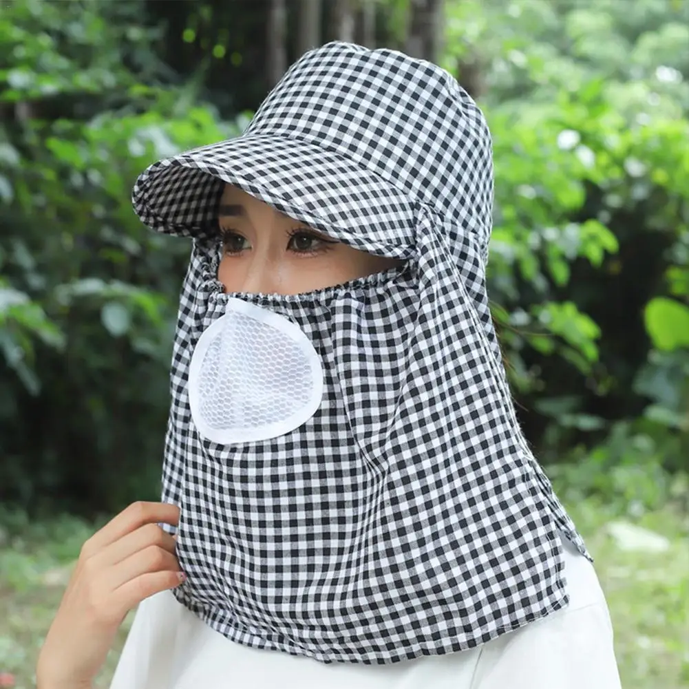 Summer Plaid Printing Large-Brimmed Hat For Women Mask Shawl Sun Hat Outdoor Farming Working Tea Picking Hat Sun Protection Hat
Summer Plaid Printing Large-Brimmed Hat For Women Mask Shawl Sun Hat Outdoor Farming Working Tea Picking Hat Sun Protection Hat