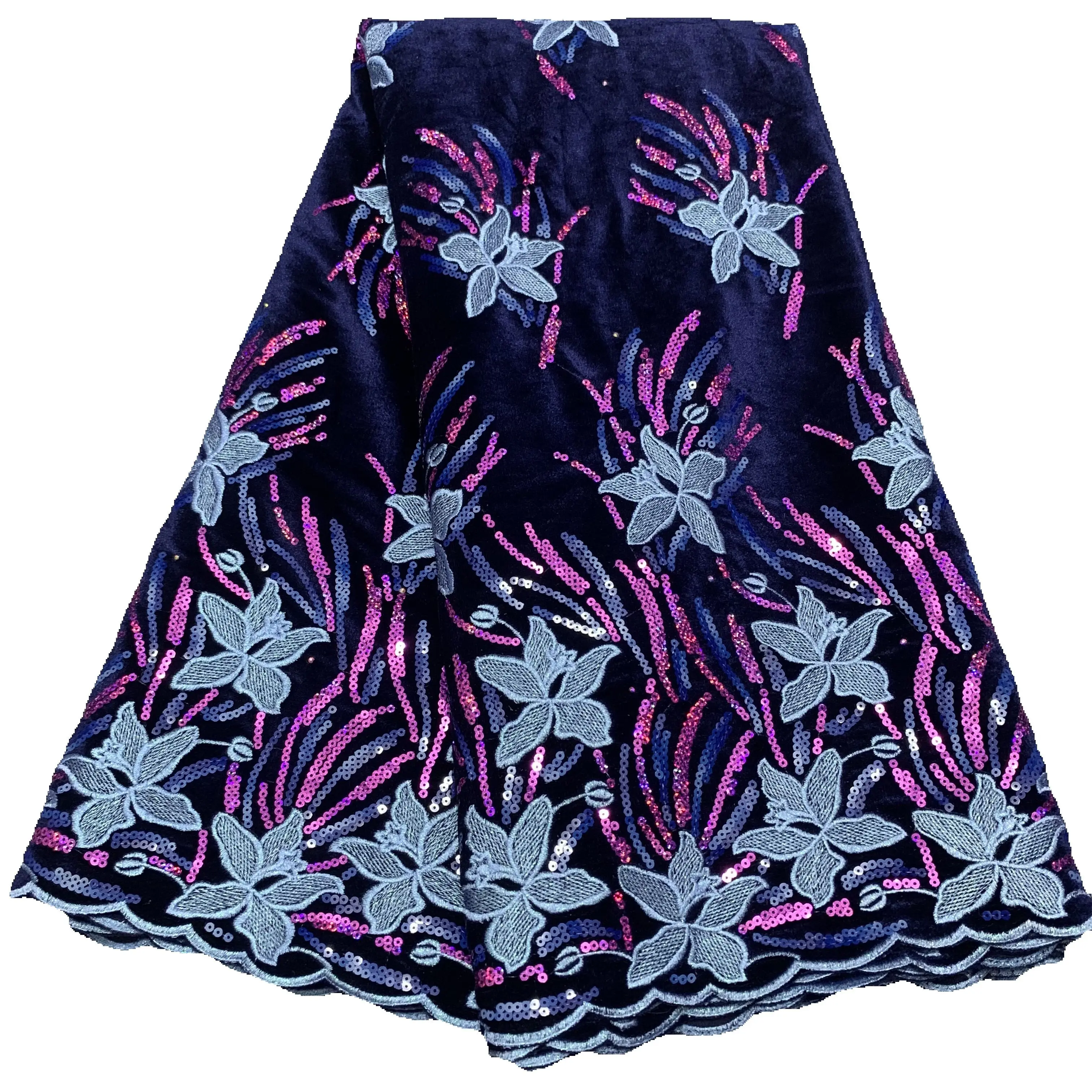 African Velvet Lace Fabric 2023 High Quality Luxury Sequins Flocking Velvet Lace Fabric Sewing for Wedding Dress
African Velvet Lace Fabric 2023 High Quality Luxury Sequins Flocking Velvet Lace Fabric Sewing for Wedding Dress