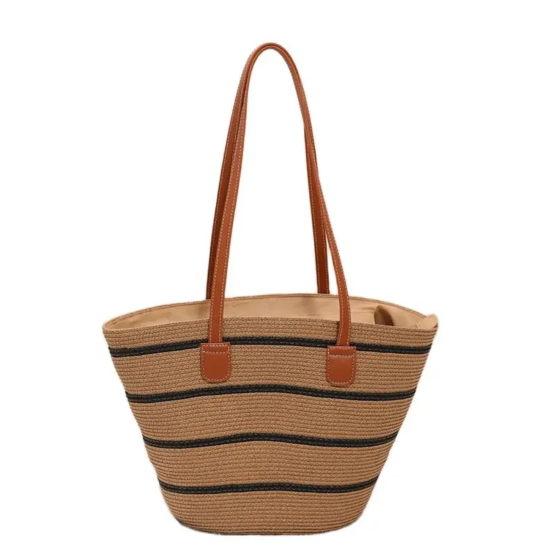 2023 Striped Straw Shoulder Bags Casual Travel Handbags Totes Large Size Shopping Totes Beach Bags Drop Shipping
2023 Striped Straw Shoulder Bags Casual Travel Handbags Totes Large Size Shopping Totes Beach Bags Drop Shipping
