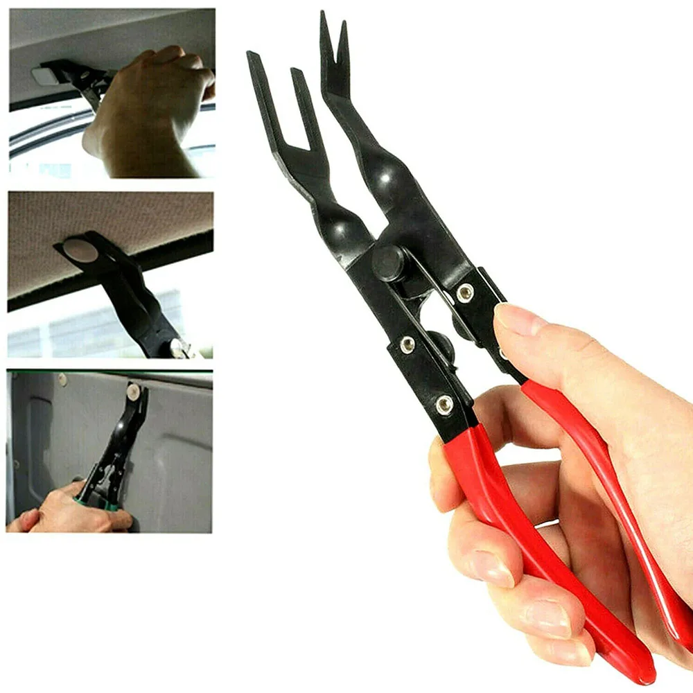 

1x 32*11*3.4cm Trim Clip Removal Pliers Car Van Door Panel Fascia Dash Upholstery Remover Tool For Removing Staples/ Clips