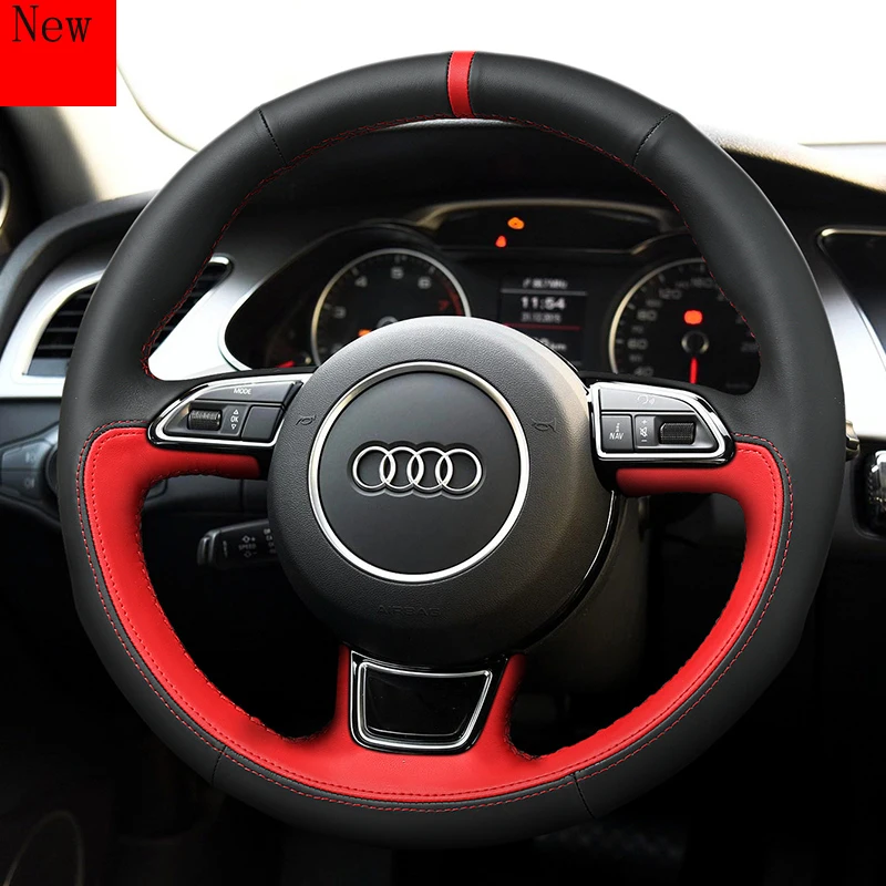 DIY Leather Hand-sewn Grip Cover Modification for Audi Steering Wheel Cover A3 A4l A5 A6l A8 Q2lQ3 Q5 Q7 Car Accessories
DIY Leather Hand-sewn Grip Cover Modification for Audi Steering Wheel Cover A3 A4l A5 A6l A8 Q2lQ3 Q5 Q7 Car Accessories