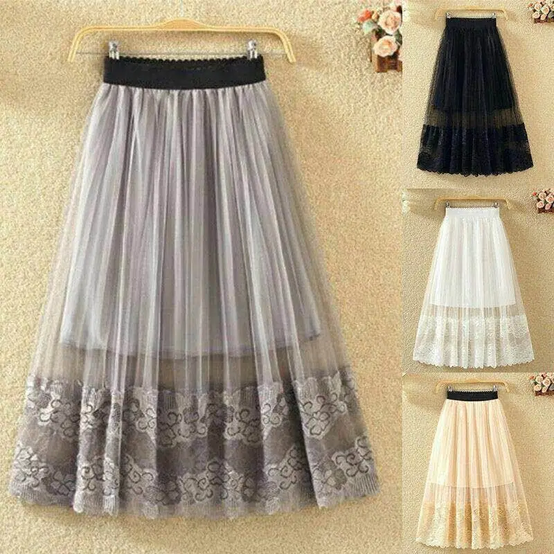 Midi Long Pleated Tulle Skirt Women 2022 Summer Fashion Solid A Line High Waist Maxi Mesh Skirt Female Faldas 90s Aesthetic Y2K
Midi Long Pleated Tulle Skirt Women 2022 Summer Fashion Solid A Line High Waist Maxi Mesh Skirt Female Faldas 90s Aesthetic Y2K