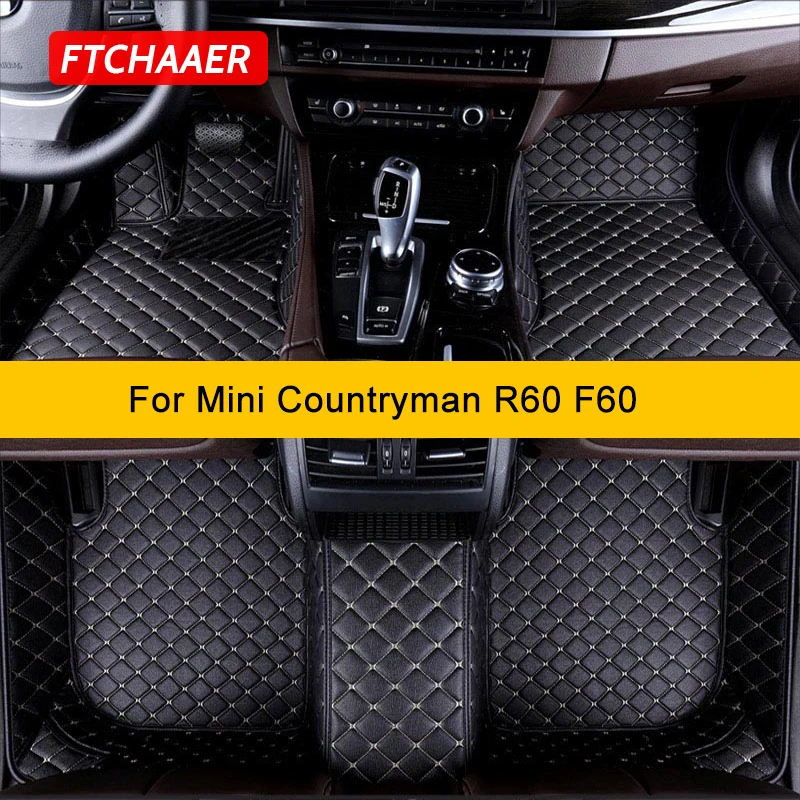 

FTCHAAER Custom Car Floor Mats For Mini Countryman R60 F60 Auto Carpets Foot Coche Accessorie